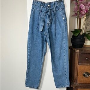 Topshop High-Waisted Denim Pants